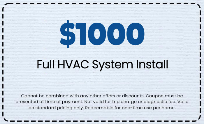 Full HVAC System Install Coupon